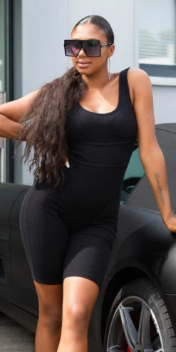 Combinaison Courte Sport Noire