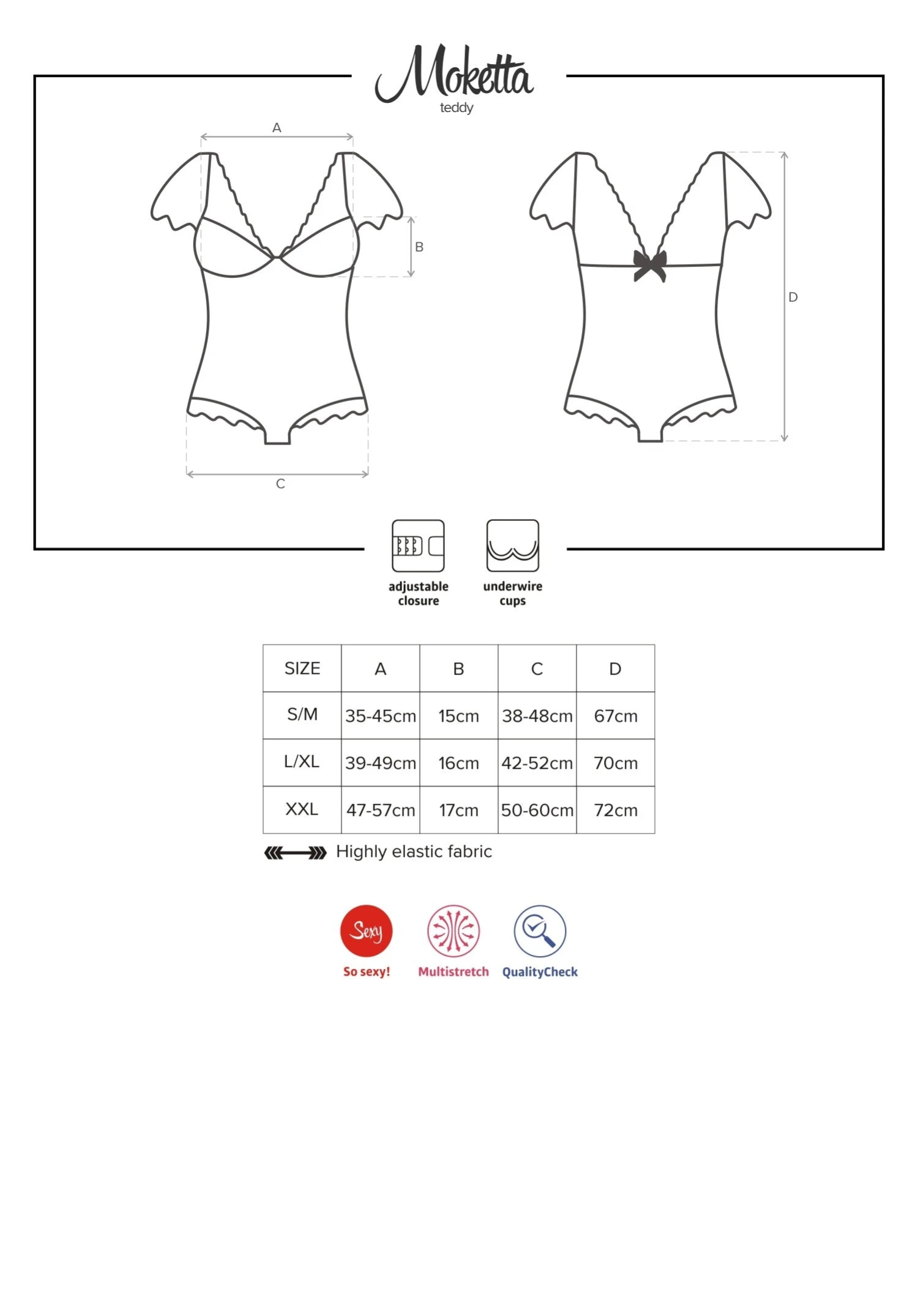 Obsessive Body Lingerie Noir à Volants – Image 5