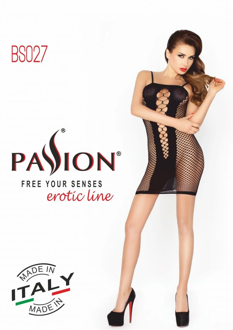 Robe Lingerie Ajourée Noire – Image 4