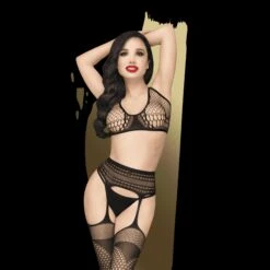 Penthouse Ensemble Dessous Coquins Noir 3 Pièces