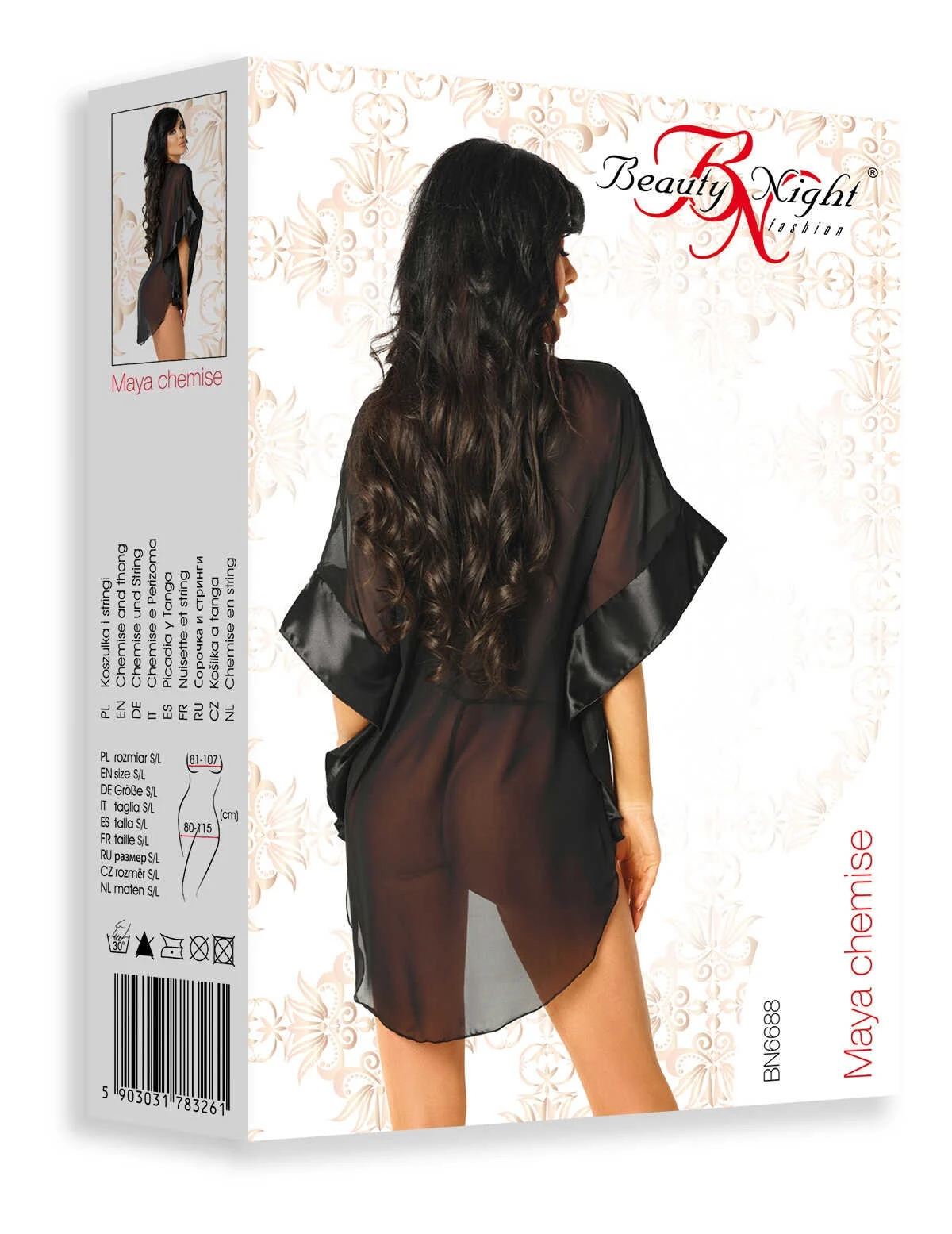 Beauty Night Nuisette Transparente Courte – Image 7