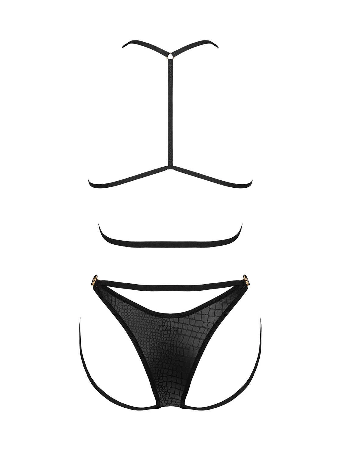 Obsessive Ensemble Lingerie Noire Deux Pièces - Cobra – Image 6