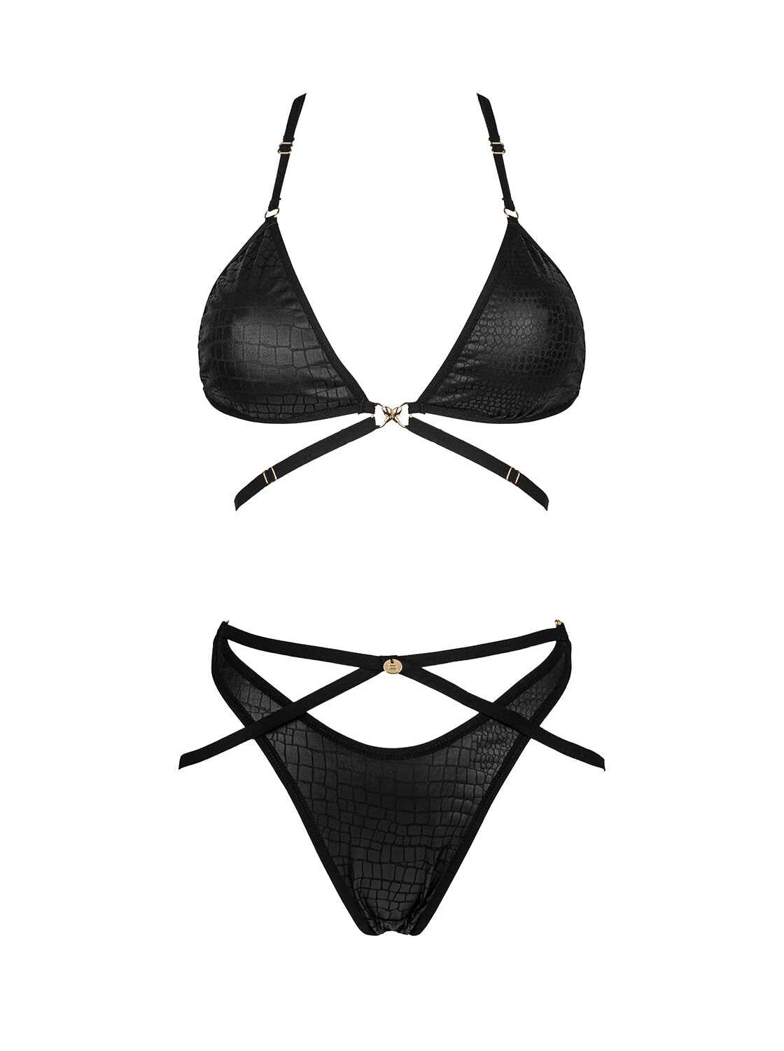 Obsessive Ensemble Lingerie Noire Deux Pièces - Cobra – Image 5