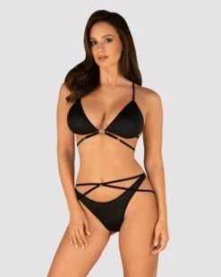 Obsessive Ensemble Lingerie Noire Deux Pièces - Cobra