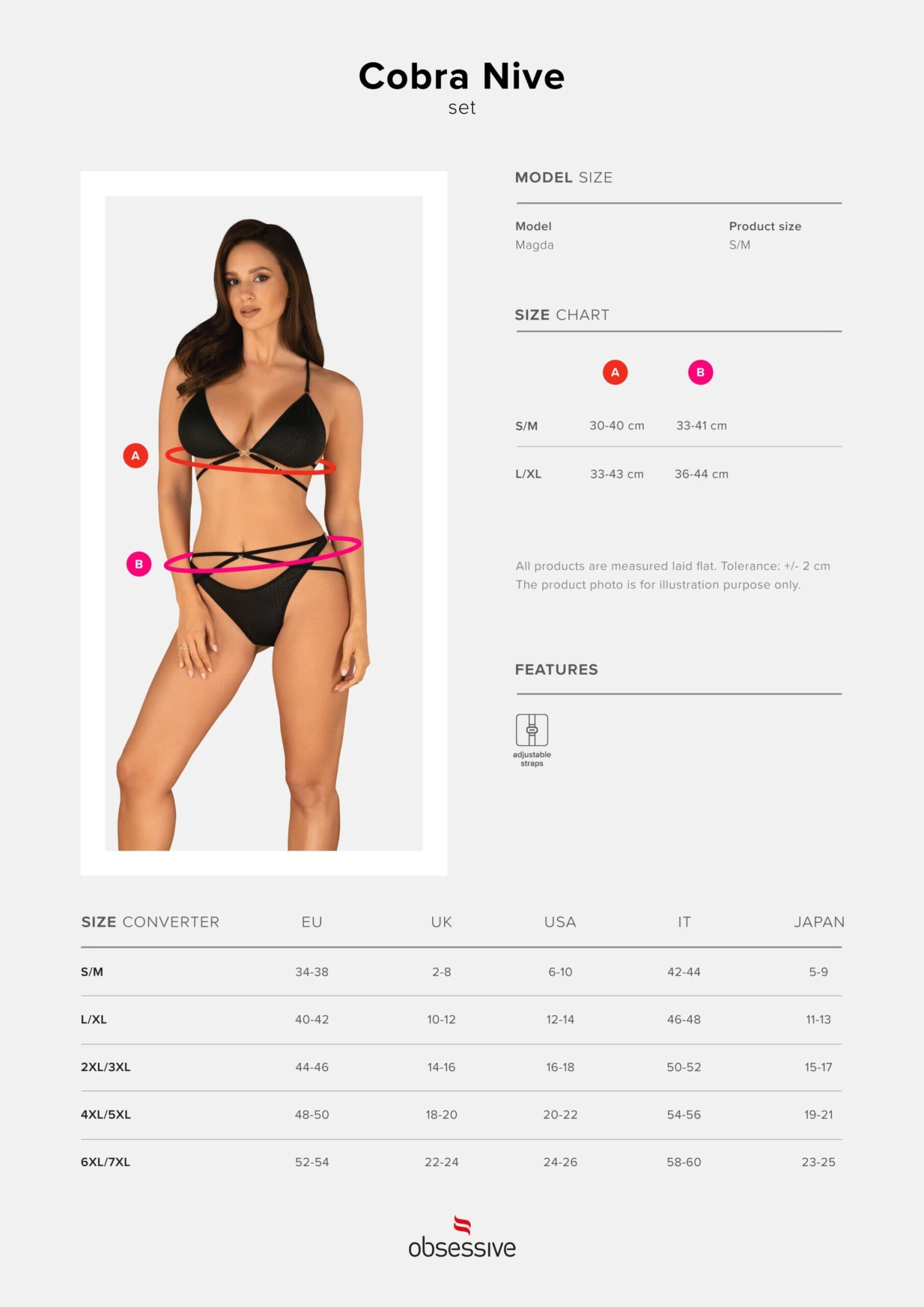 Obsessive Ensemble Lingerie Noire Deux Pièces - Cobra – Image 7