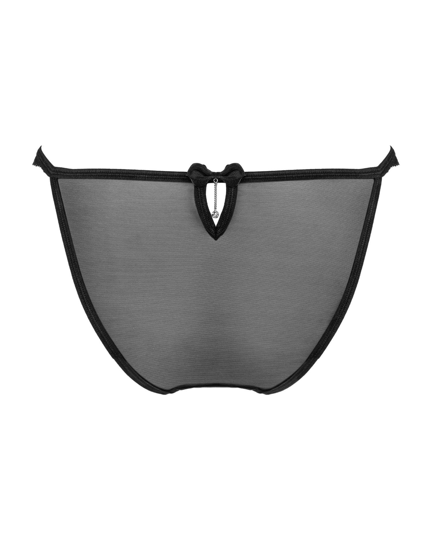 Obsessive Culotte Noire Dentelle Et Résille Ivannes – Image 8
