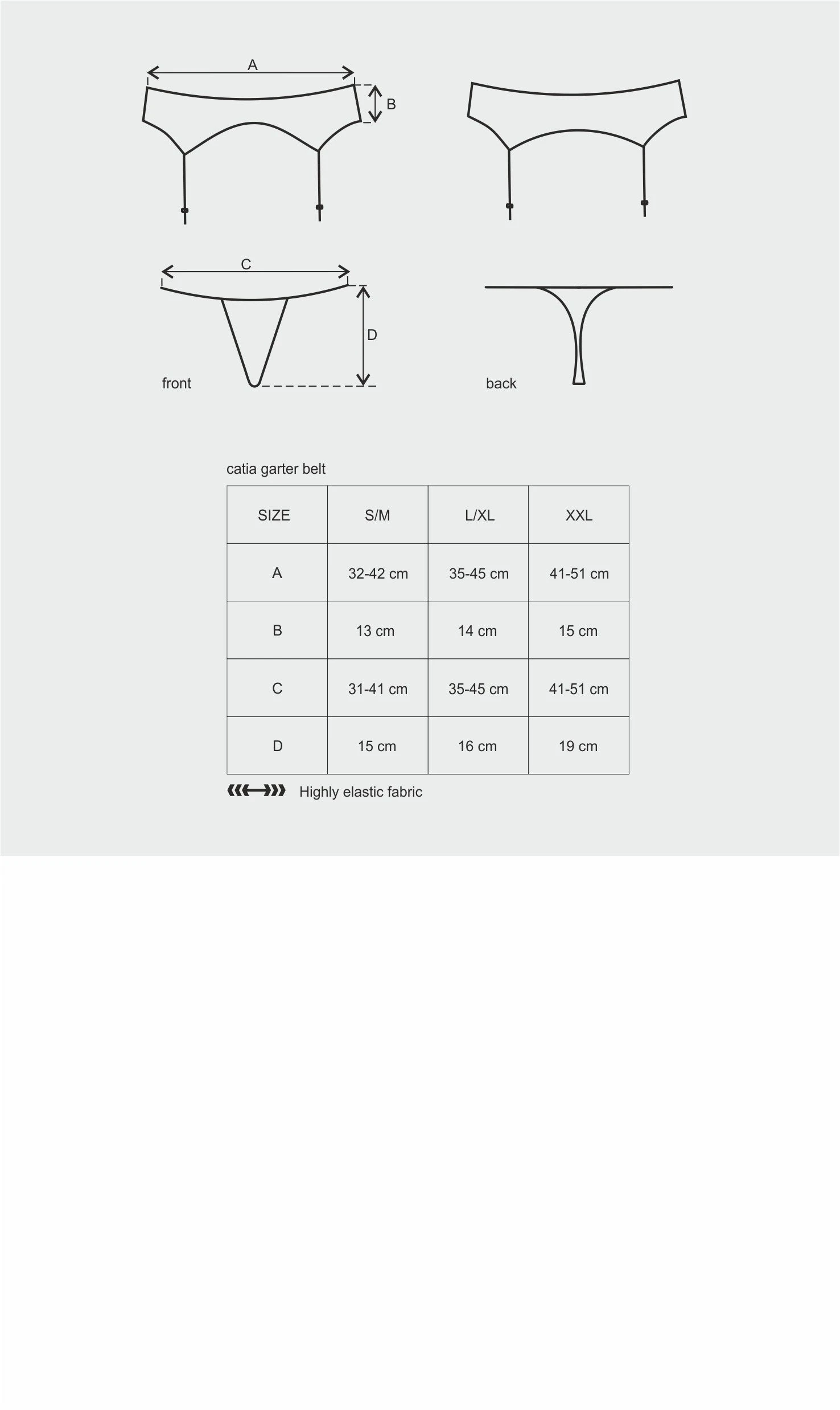 Obsessive Porte-jarretelles En Dentelle - Noir Catia – Image 5