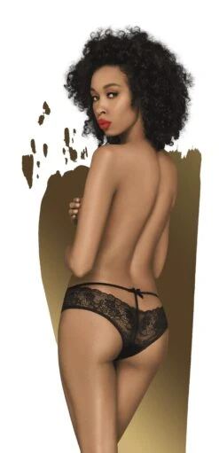 Penthouse Culotte Noire En Dentelle