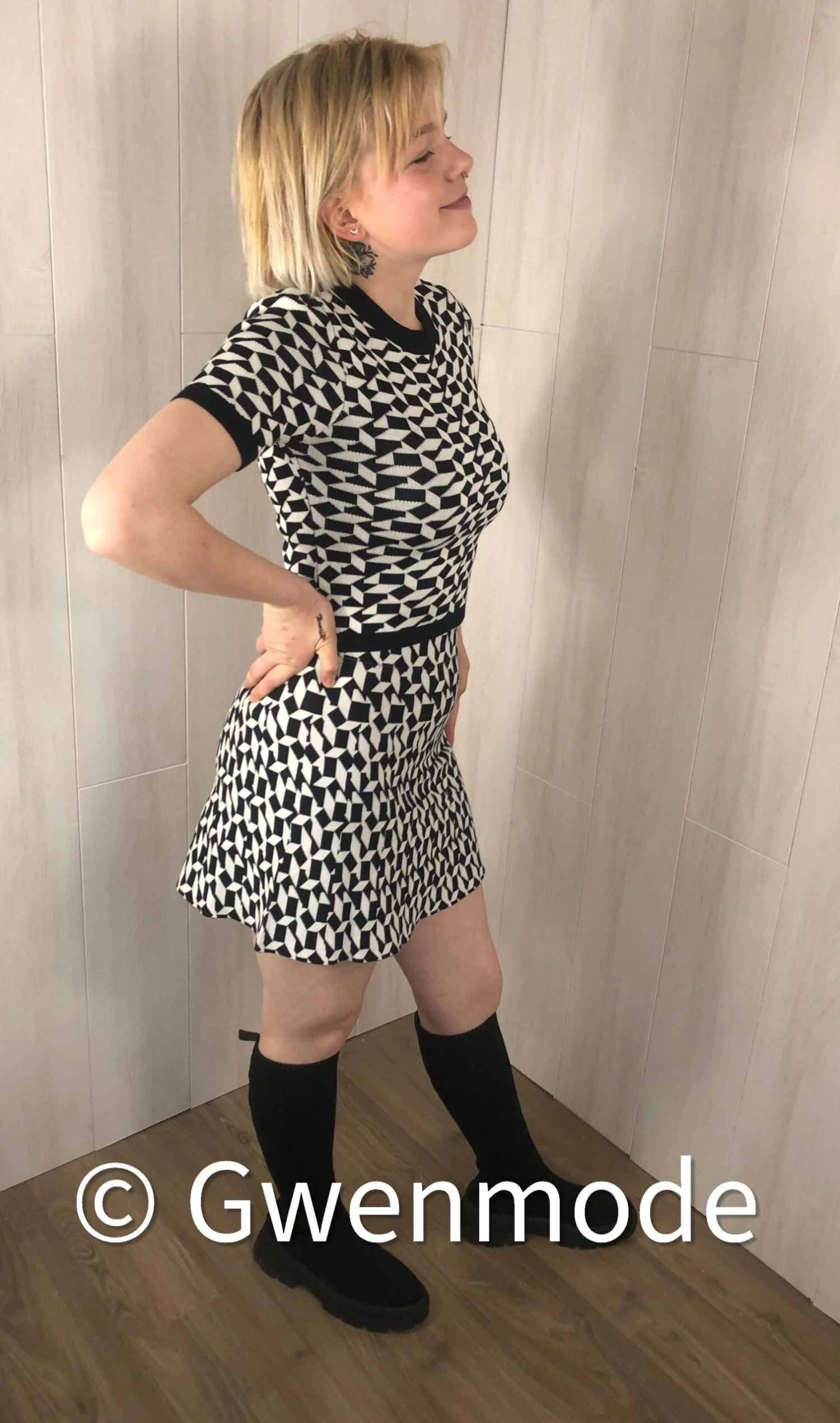 Ensemble Jupe Et Top à Motifs – Image 2