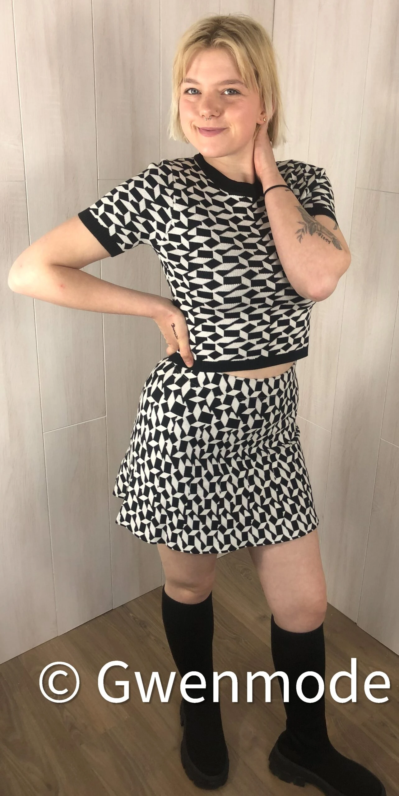 Ensemble Jupe Et Top à Motifs – Image 3