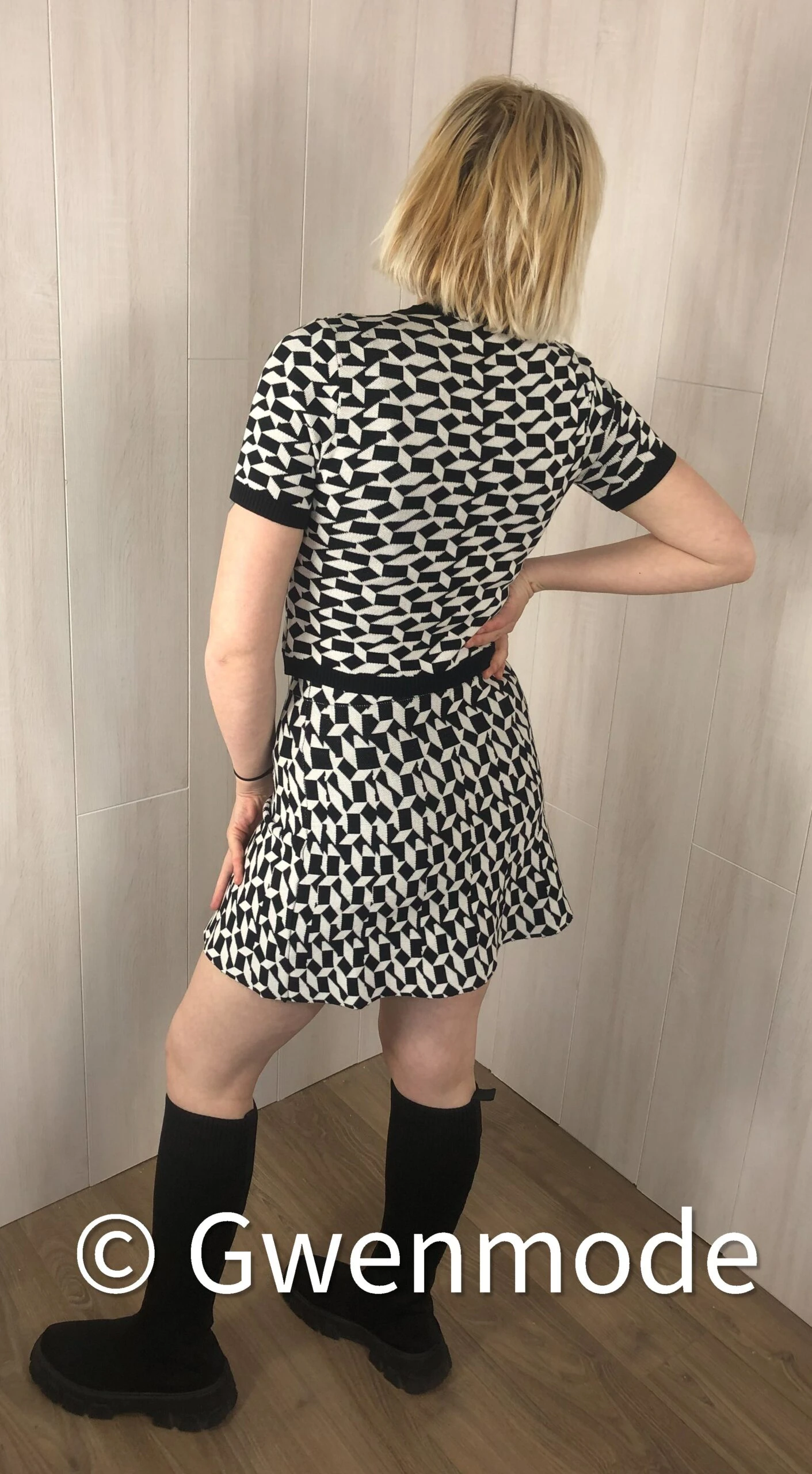 Ensemble Jupe Et Top à Motifs – Image 4