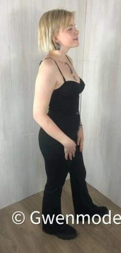 Ensemble Crop-top Pantalon Noir