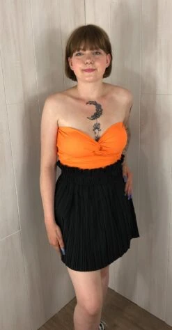 Jupe Short Plissée Noire