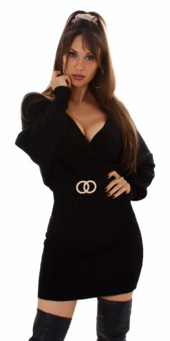 Robe Coeur Croisé Noire