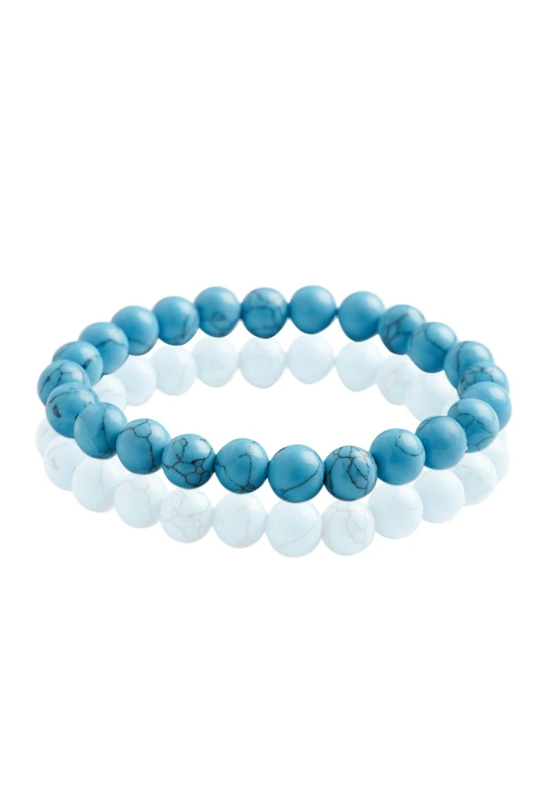 Bracelet Pierre Naturelle Turquoise Bleu